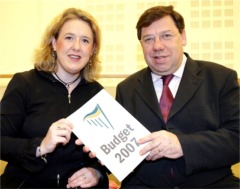 Senator Cecilia Keaveney with Brian Cowen last December.