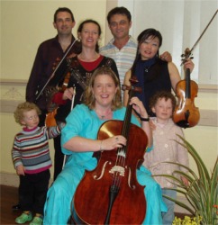 Senator Cecilia Keaveney pictured with the musicians who performed at the Da Capo concert in the Fowler Hall recently.