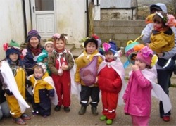 Kindergarten children at recent Mayday Festival