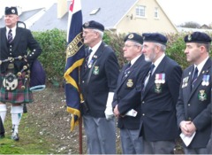 Members of the Londonderry Branch of the Royal Merchant Navy take part in the ceremony.