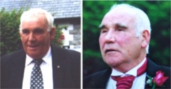 The late Danny McDaid, left, and his brother Francis, from Bunn, Glengad.