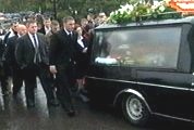 Funeral of crash victims in Buncrana in October 2005.