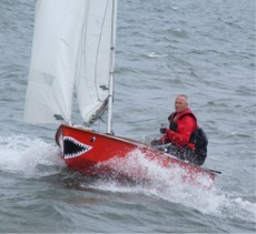 Kevin Lynch and Peter Fallon sail the dinghy Whizzy during the Moville Regatta in 2007.