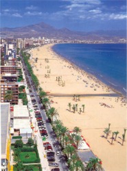 Alicante in sunny Spain.