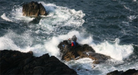Greencastle Coast Guard has warned against fishing off rocky outcrops along the rugged Inishowen coastline.