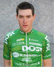 Muff cyclist, Ronan McLaughlin.