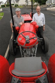 Anthony Doherty (Toner) and Seamus Devlin, who are among the organisers of the Sligo-Inishowen Tractor Rally on the May Bank Holiday.
