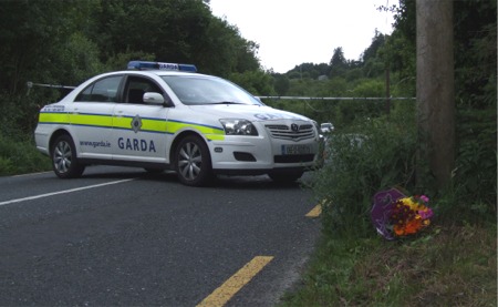 The scene at Glasmullen, Drumfries, where the eight-person fatality occurred.