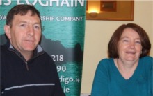 Cormac Skinnader, Co-ordinator and Noreen Murphy, Administrator with Inishowen Rural Transport.