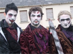 Inishowen Carnival Group members, from left, Colin Roof, Edward Doherty and Aidan Donegan from Carndonagh.