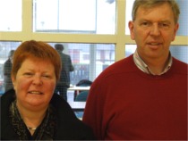 Elected candidates for North Inishowen, Susan McGonagle and Gerard Lafferty.