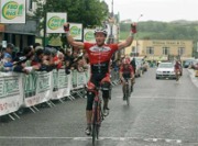 Nico Graf, Germany Thuringer Energy, winning stage 5 into Buncrana.