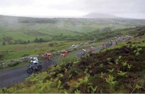 Riders take part in Stage 5 of the Milk Ras through Inishowen.