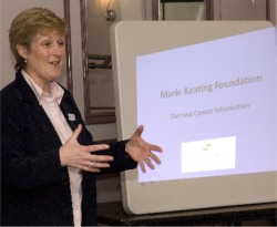 Nurse Phil Keating gives one of her talks in Inishowen.