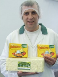 Joe Sherrin with some Donegal cheese products.