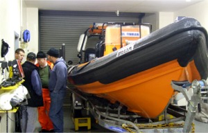 The rescue crews return to Greencastle Coast Guard HQ at 10pm on Friday.