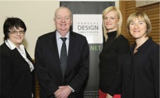 Among those who attended the recent Directorate launch were from left Rosemary Lyons, Inishowen Development Partnership; Michelle McLaughlin, Interior Design, Carndonagh, Danny McEleney, Donegal County Enterprise Board and Trish Hegarty, Inis Communications, Shrove. Photo: Clive Wasson.