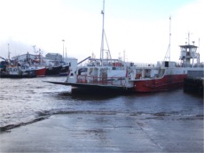 The Foyle Ferry Company was forced to cancel sailings due to high winds and rough seas.