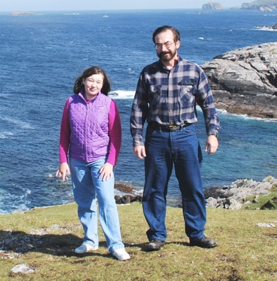Dan McFeeley and his 12 year old daughter Rachel pictured at Malin Head during their holiday in August.
