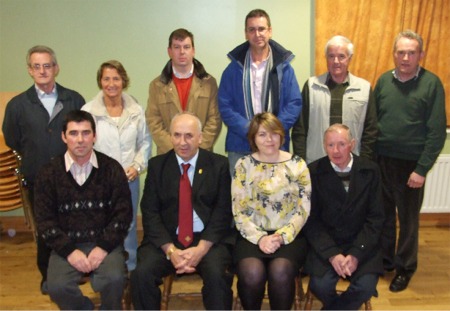 Back from left, Seamus O'Donnell, Grace Boyle (both Donegal GAA County Board), Stewart McClean (Orange Order), Cllr John Ryan, Jim Devenney (Ulster Scots) and Charlie O'Donnell, (Donegal GAA County Board). Front from left, Kieran Friel (Naomh Colmcille GAA Club), Danny Murphy (Ulster GAA Council) Pauline Lavin (NCDI) and James Dowds (Naomh Colmcille GAA Club).