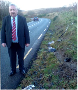 Cllr. Mickey Doherty pictured at Northy's Corner.