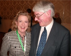 Senator Cecilia Keaveney pictured with Minister Martin Manseragh at gra FF conference in Bundoran, Co Donegal.