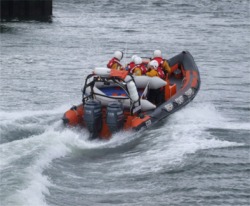Greencastle Coast Guard respond to a real-life emergency.