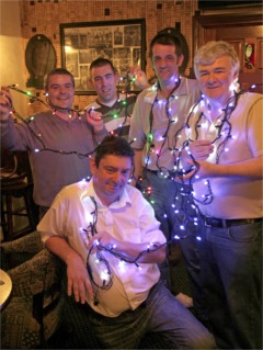 Cathal Grant, Patrick Lynch, Thomas Comiskey, Pat McLaughlin and Nicholas Crossan from the Buncrana Christmas Lights Committee with some of the new low-energy LED lighting that will illuminate the town this festive season.