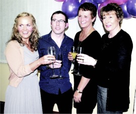 Moville GAA Strictly's organising committee, from left, Movania Parkinson, Conor O'Donnell, Heather Norris and Brigid Harkin. Missing from photo is Seamus Hegarty.