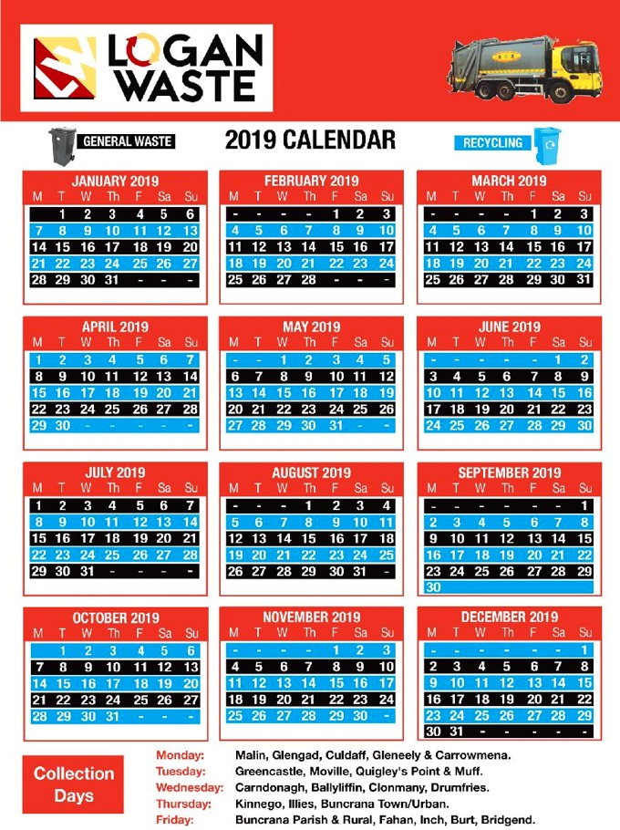 Logan Waste Calendar 2019